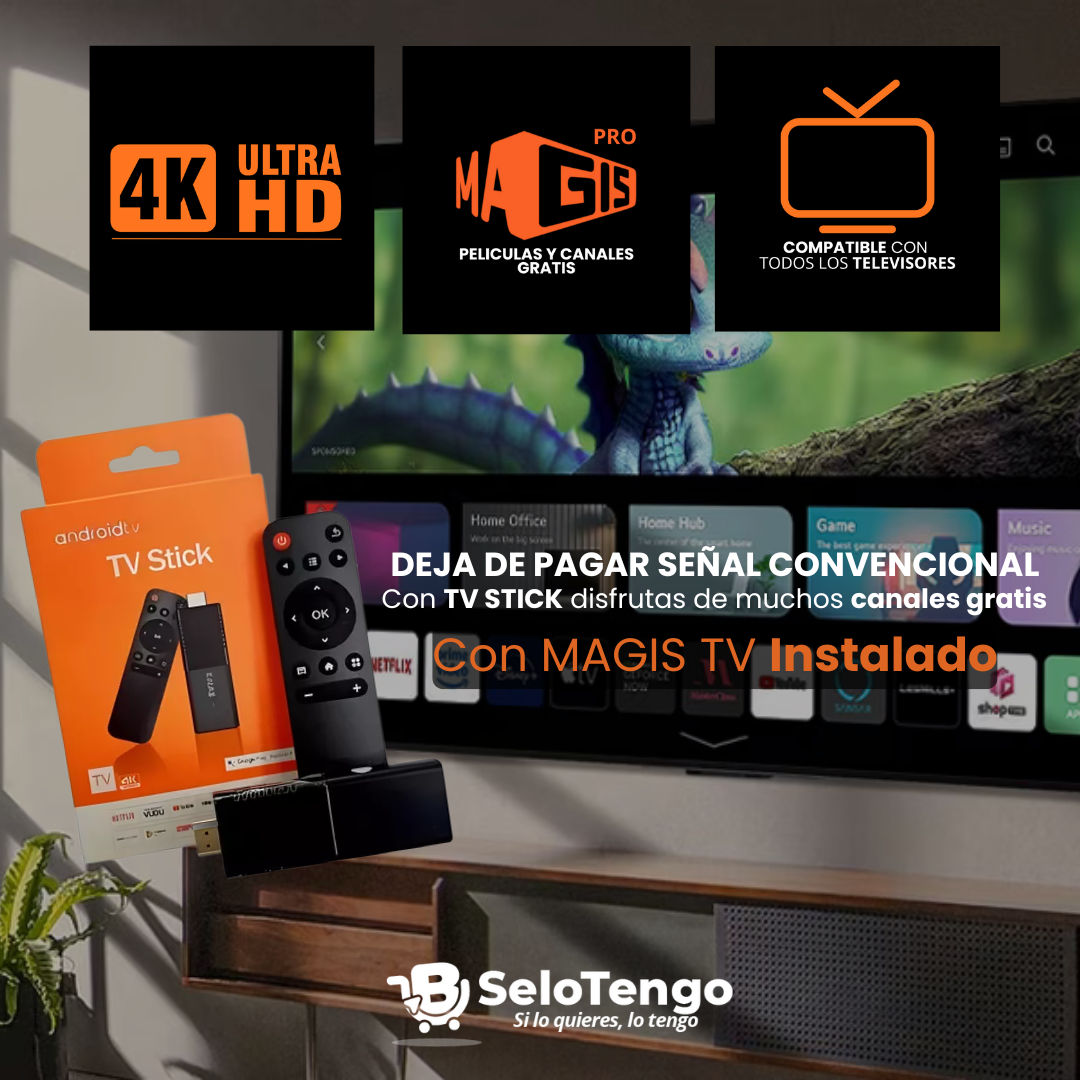 Tv Stick Android 14.0 Con MagisTV